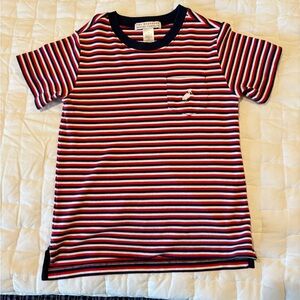 The Beaufort Bonnet Company Striped Tee - Navy, Red, and White